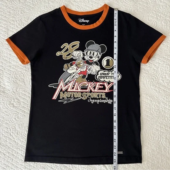Disney Mickey Mouse Motorsports Championship Ringer T-Shirt BoxLunch Exclusive - Picture 5 of 7